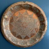 Oriental copper tray