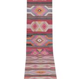 Vintage Turkish rug from Oushak, hand-woven 78x642 cm