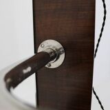 1930s art deco toilet cabinet with mirror in walnut, czechoslovakia