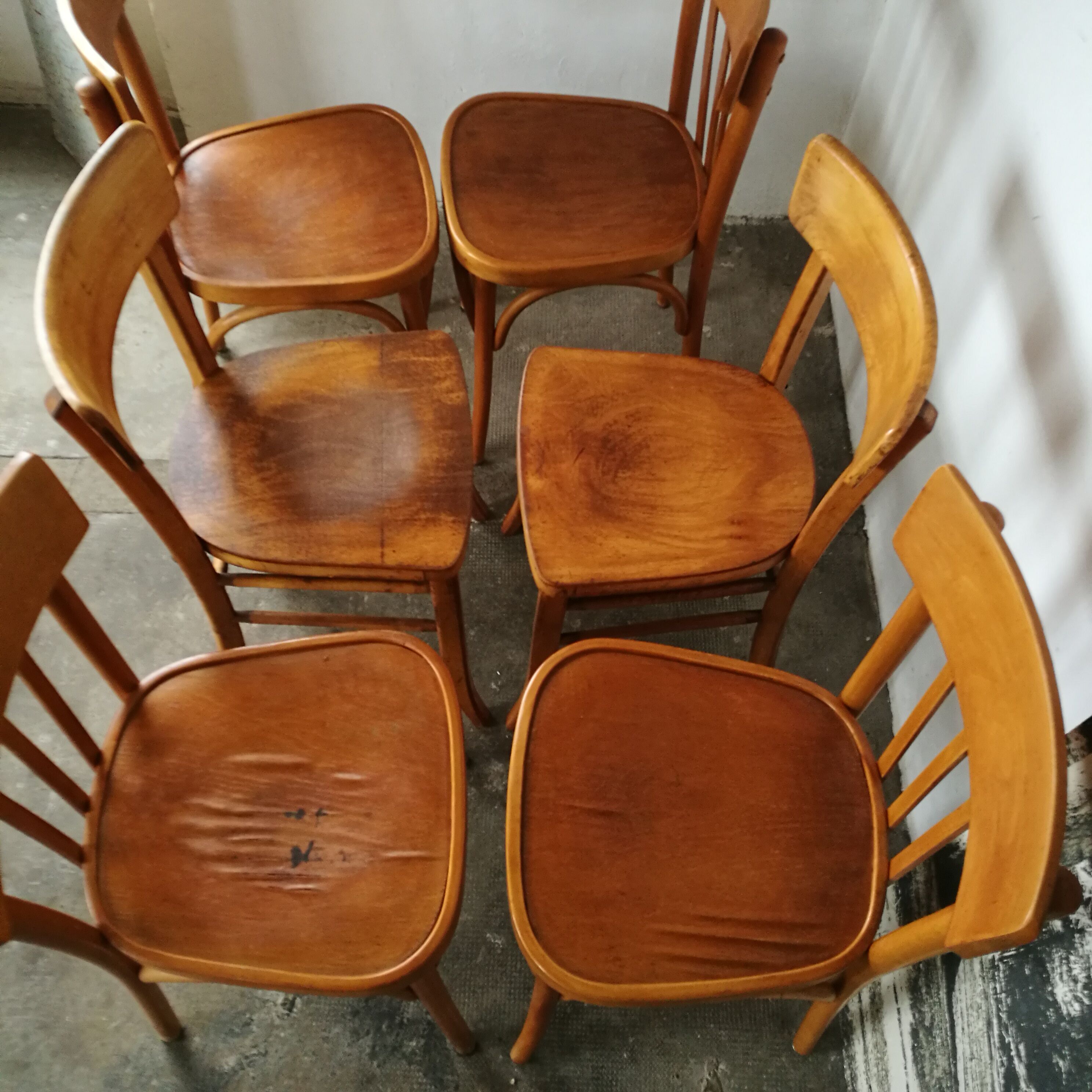 Set of 6 bistro chairs