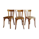 3 chaises de bistrot Baumann vintage
