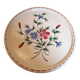 Plat à tarte faïence de Desvres, décor fait main