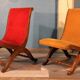 Paire de fauteuils chauffeuses vintage