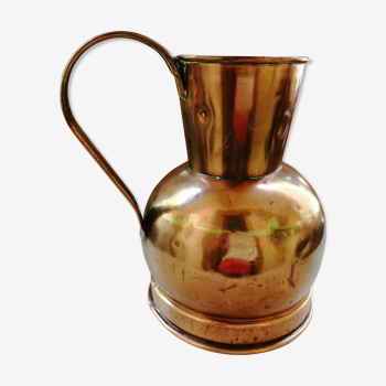 Ancient red copper jug