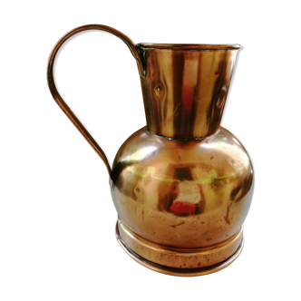 Ancient red copper jug