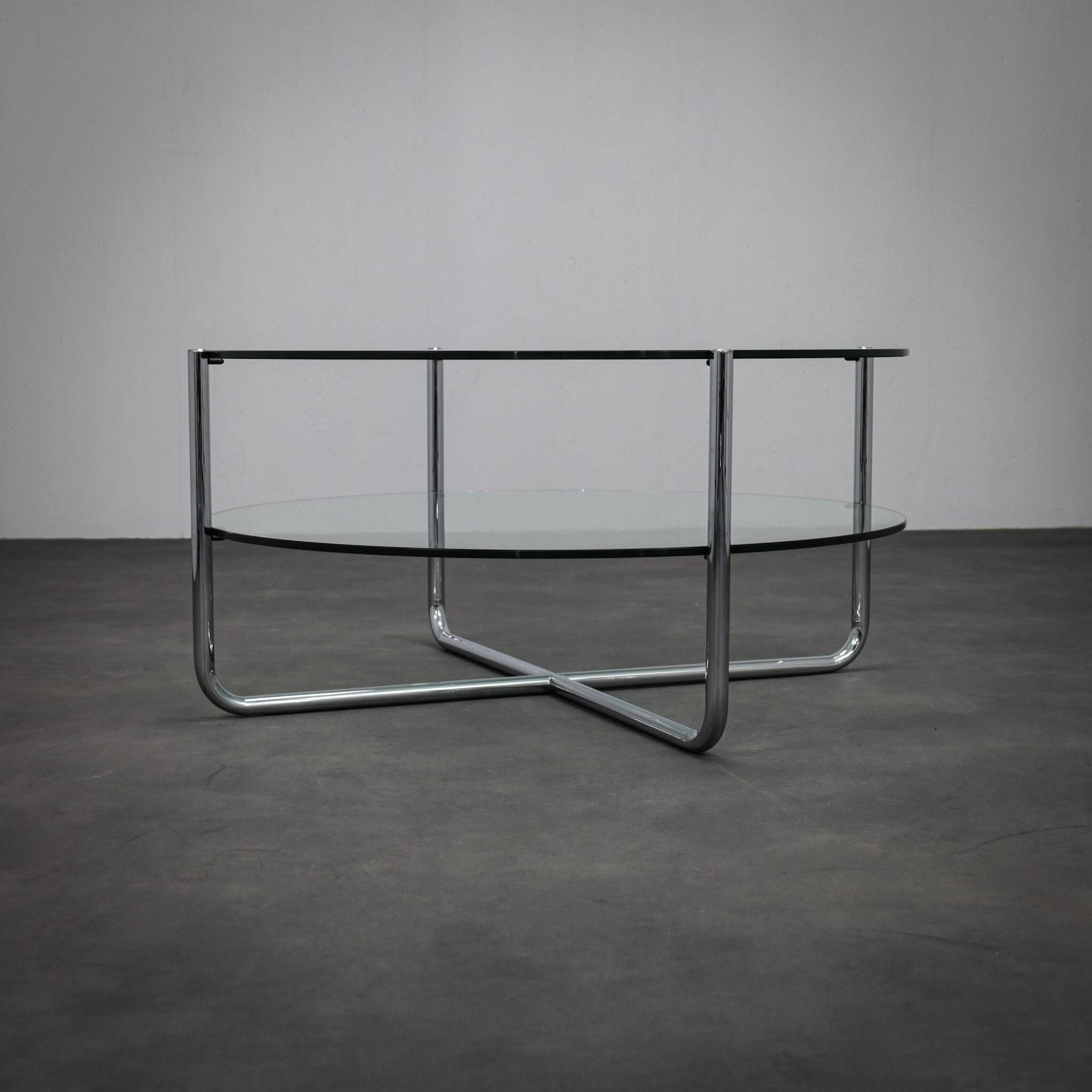 Table basse Bauhaus modèle 427 par Dutch Originals, années 1990.