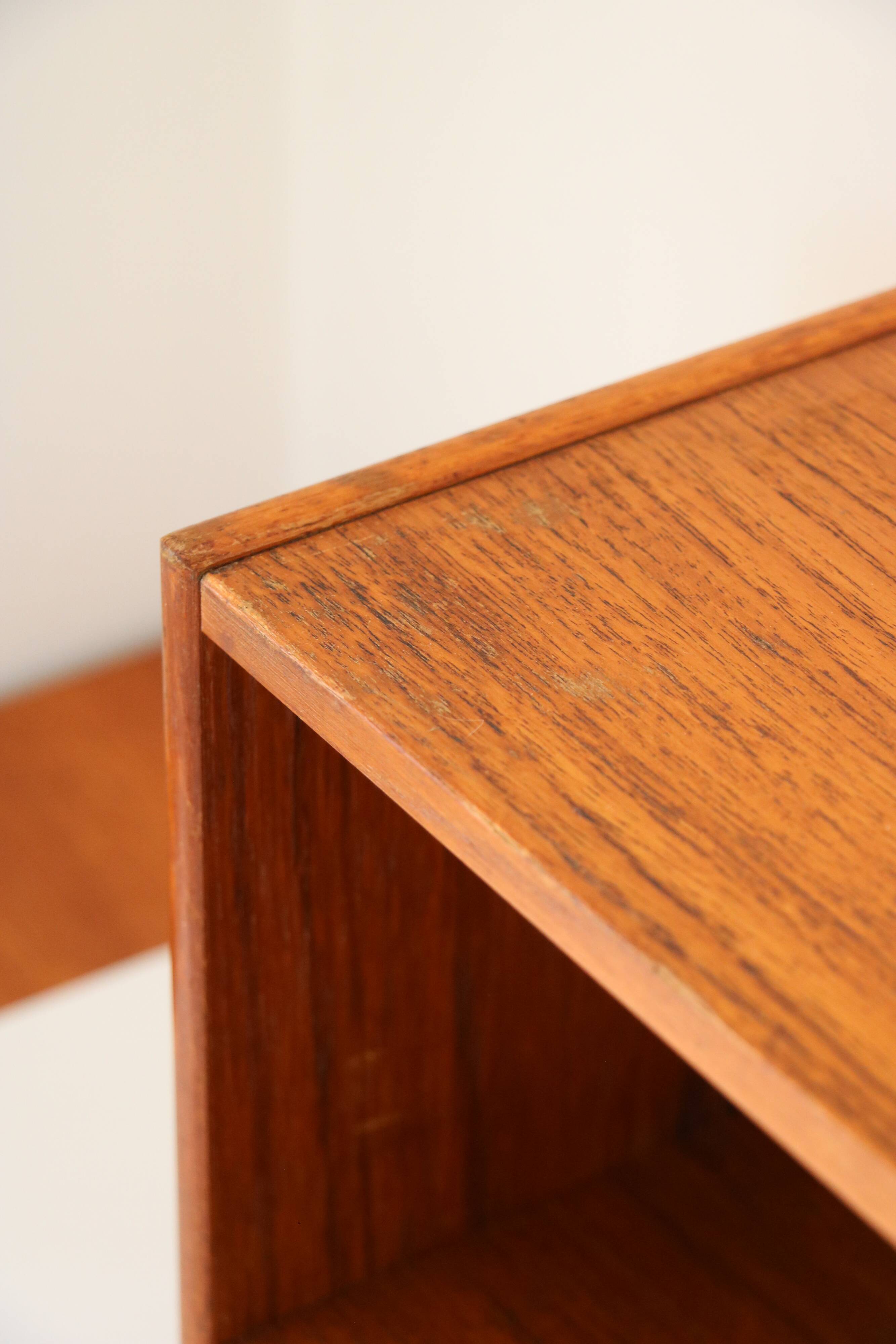 Wall-mounted bedside table with drawer, Scandinavian, 1960.