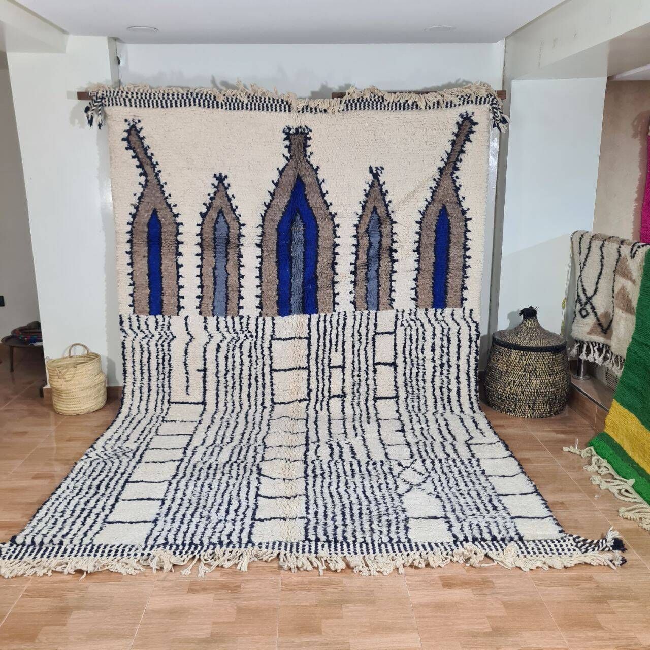 Tapis berbère marocain artisanal fait main 300 x 200 cm | Selency