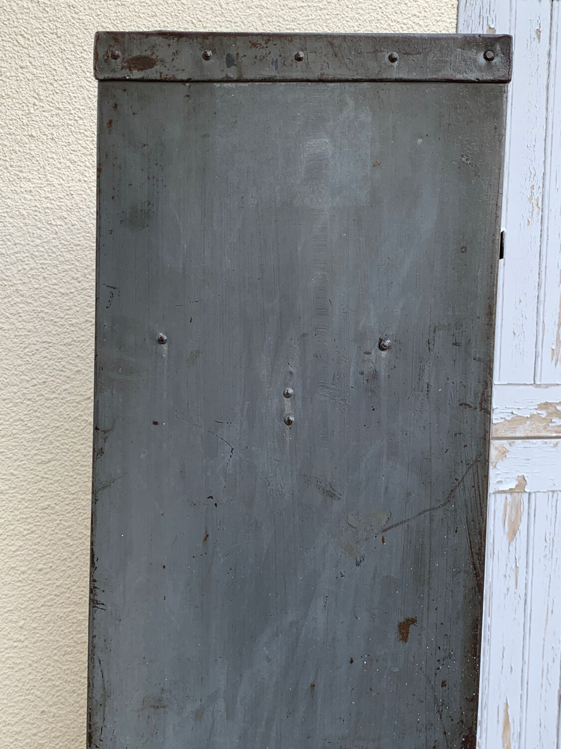 1940s industrial workshop locker room