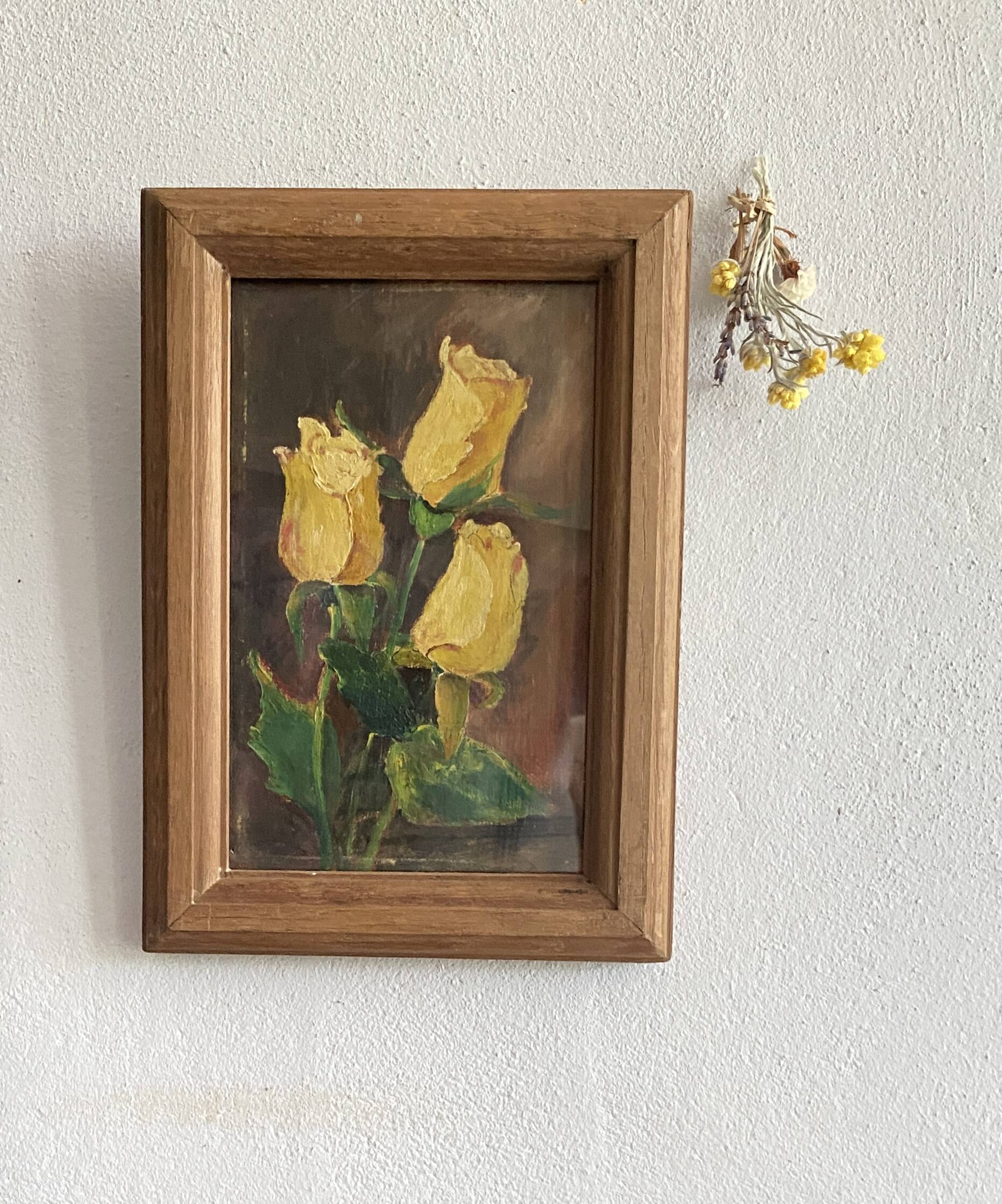 Oil and pine frame, England