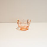 Empty pink glass jar pocket