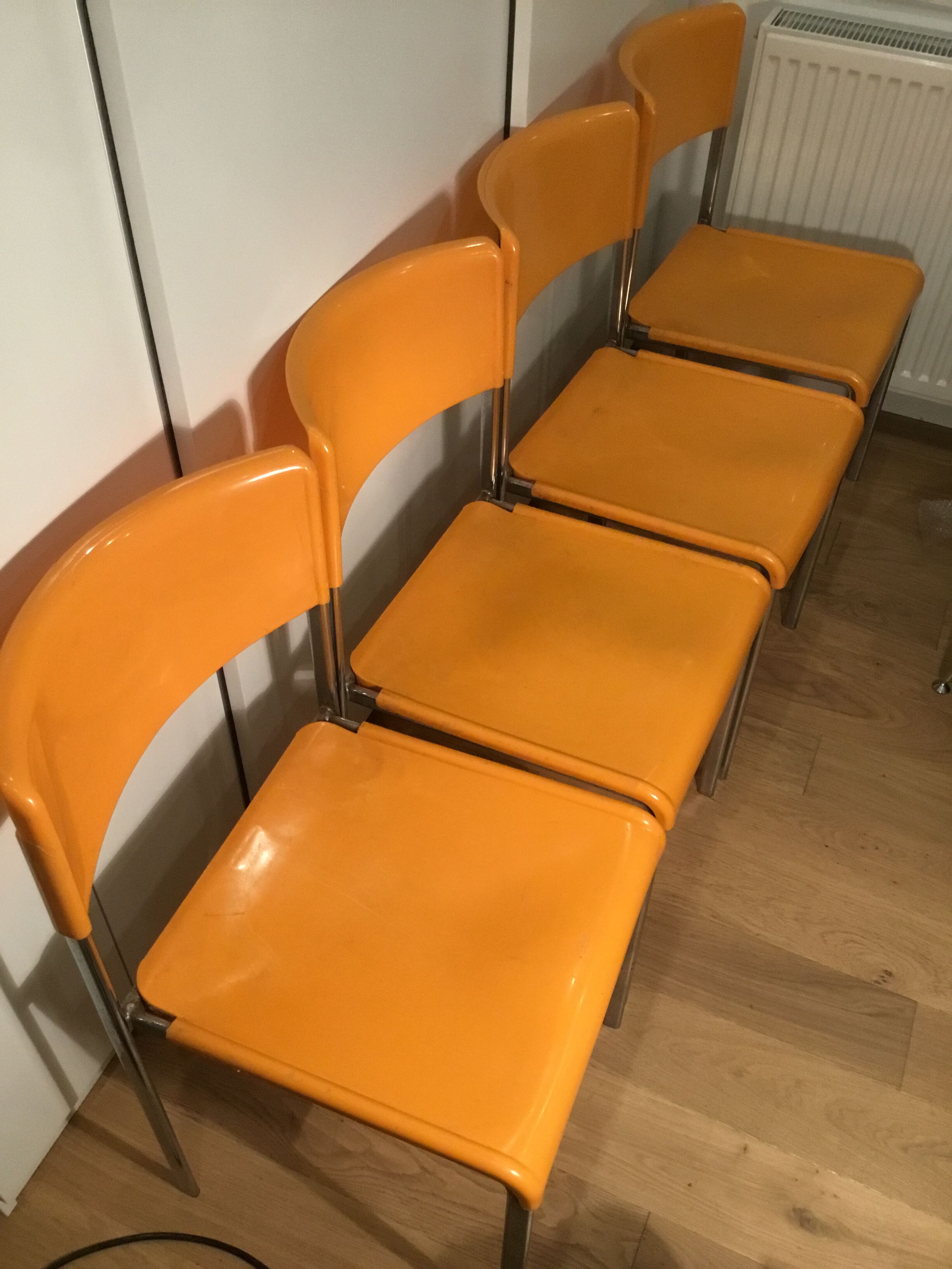 4 L303 chairs by Lafargue