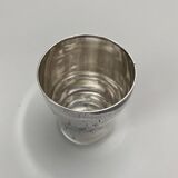 Silver timpani hallmarks Minerva goldsmith RB engraving floral decoration 40 grams