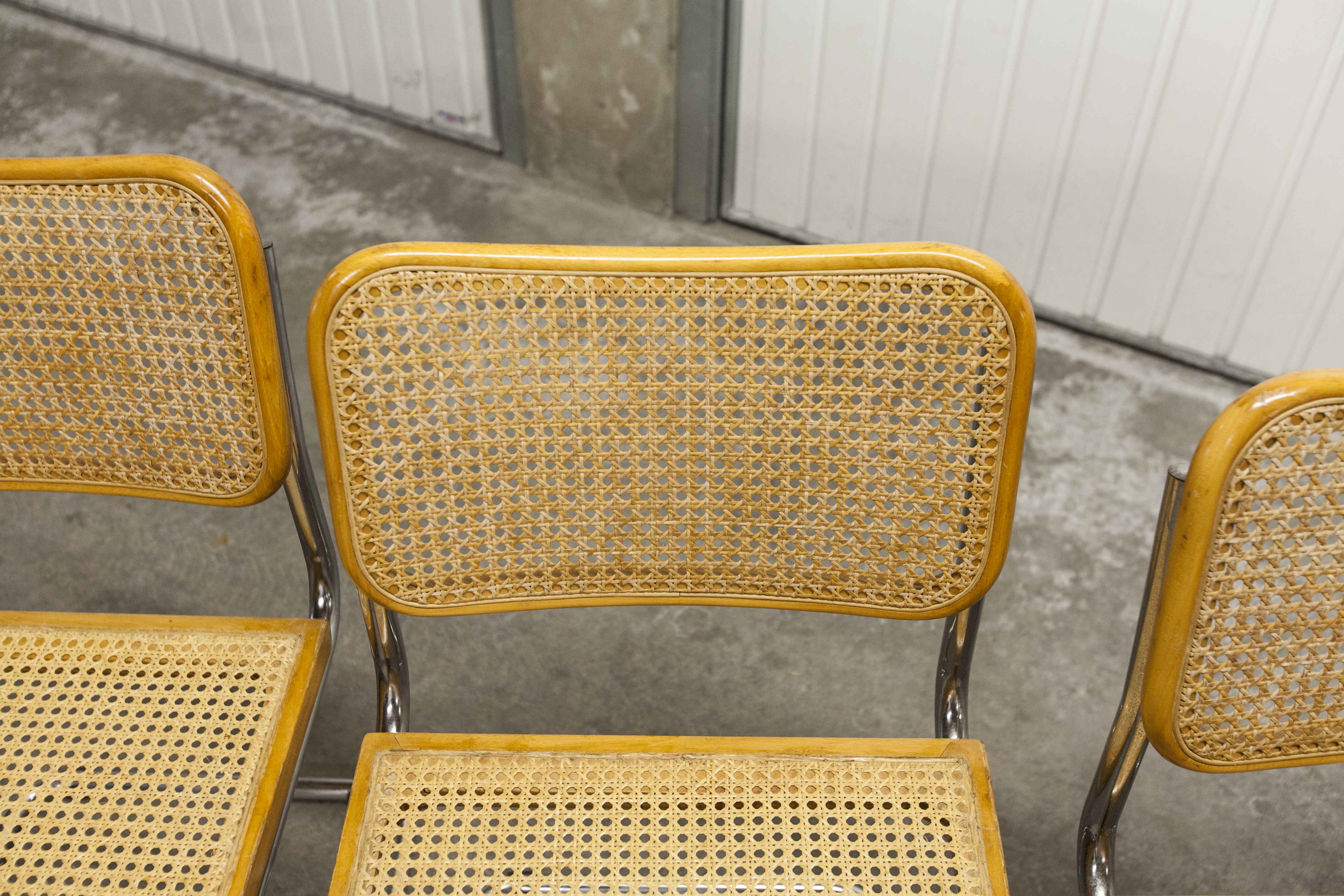 4 Breuer B32 chairs made in italy