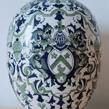 Vase "Egg" Porcelain of Rouen