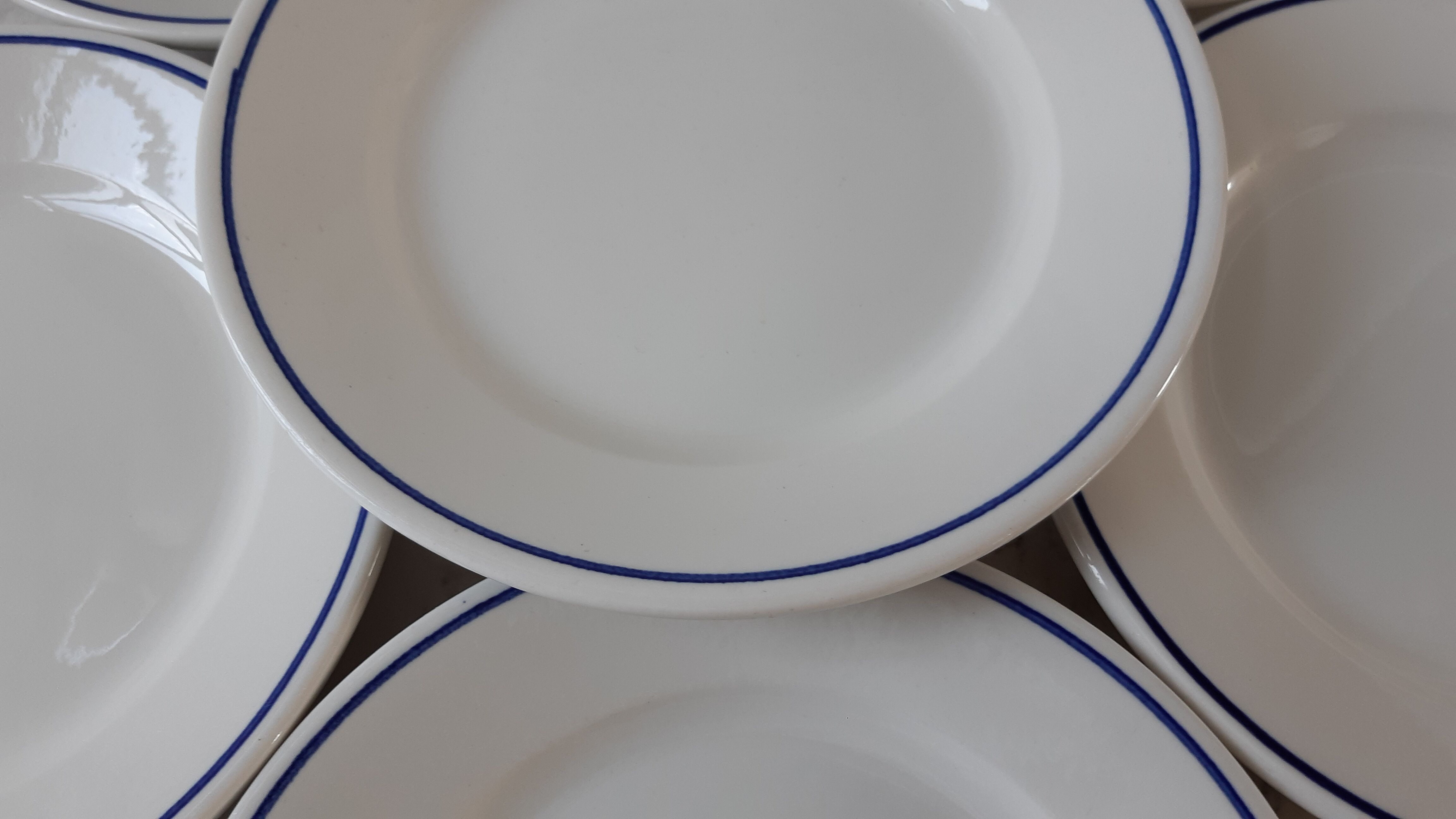 Set of 6 dessert plates Digoin Sarreguemines 60s