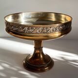Coupe à fruits métal argenté et bronzé ancien