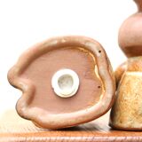 Ceramic rabbit salt shakers by ibuki, 60s