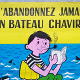 Old poster/original poster - Plaisance prevention, by Besserve ca