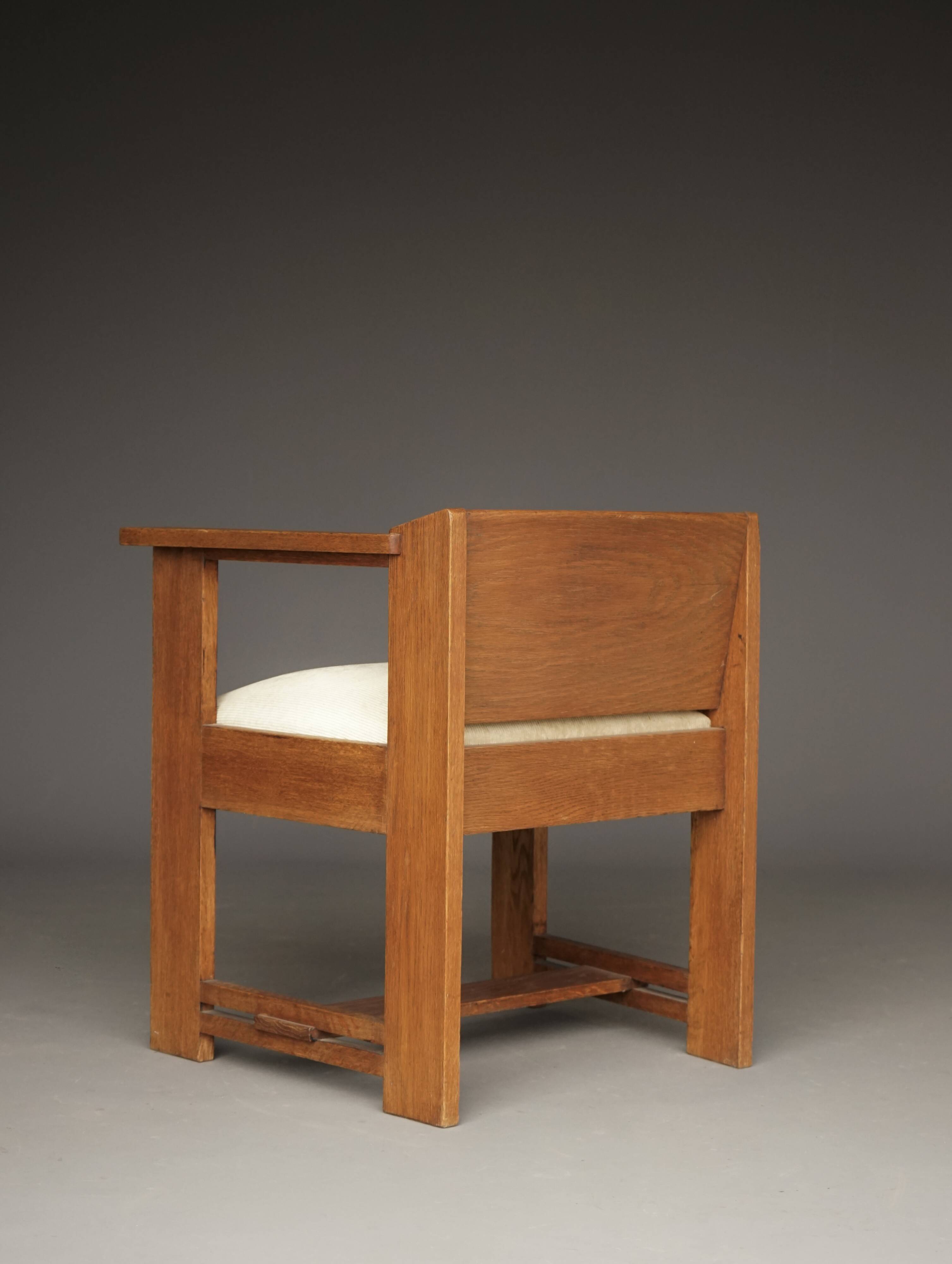 Modernist Hague School Armchair attributed to Frits Spanjaard, 1920s