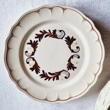 Assiettes plates Salins France
