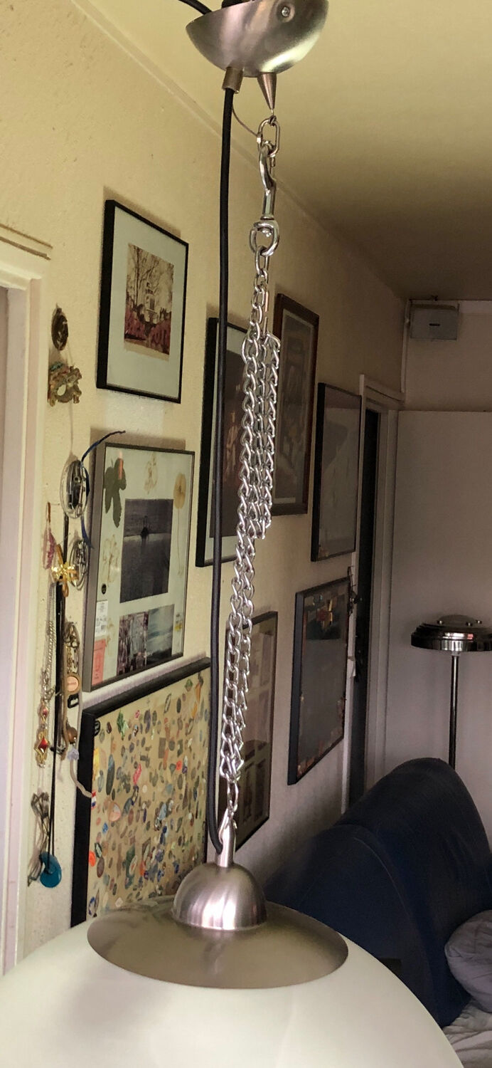 Molded glass pendant light