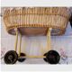 Rattan doll's cradle