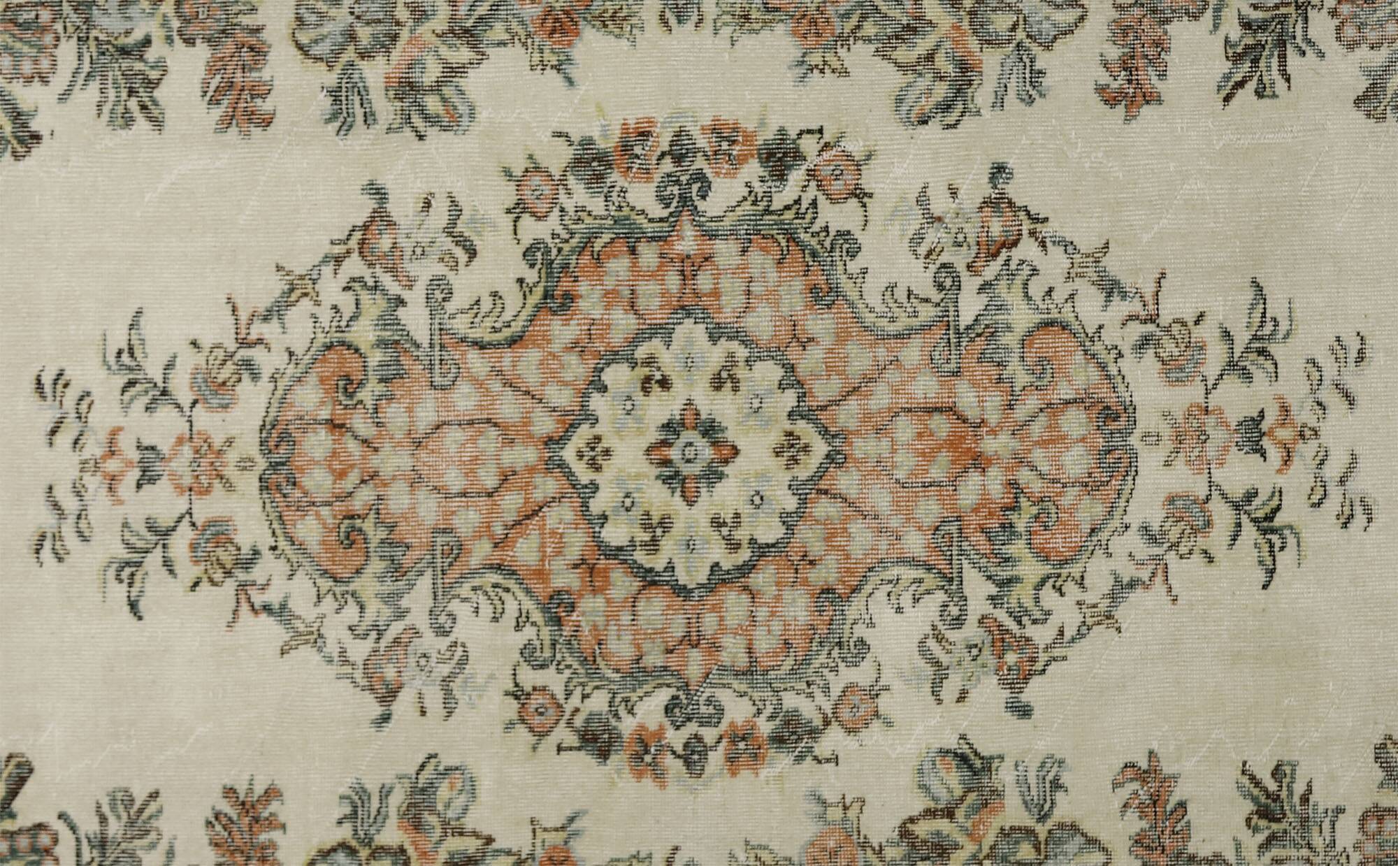 Turkish Anatolian Handmade Vintage Rug 289 cm x 175 cm