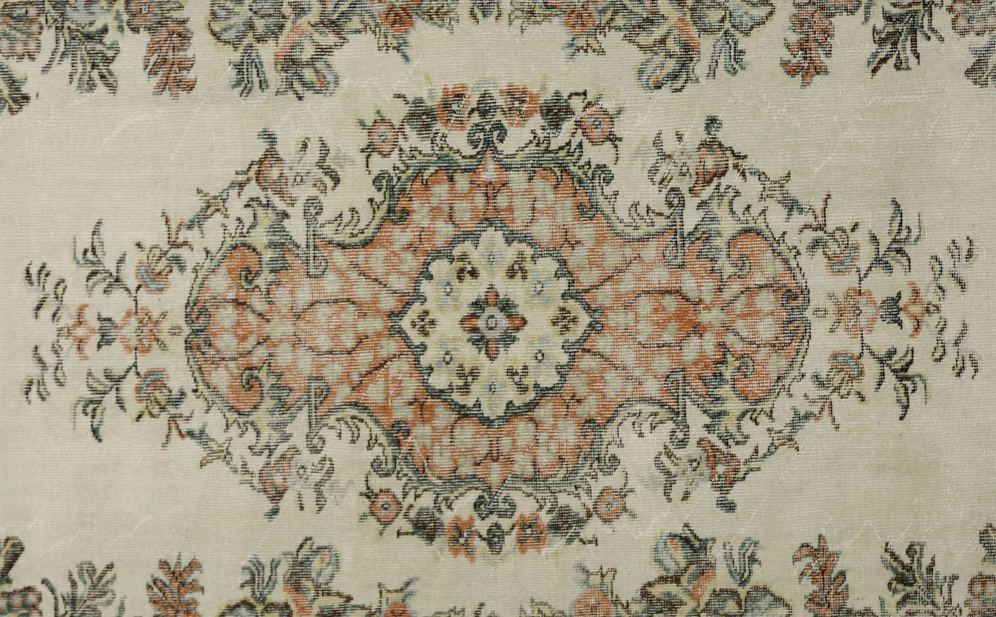 Turkish Anatolian Handmade Vintage Rug 289 cm x 175 cm