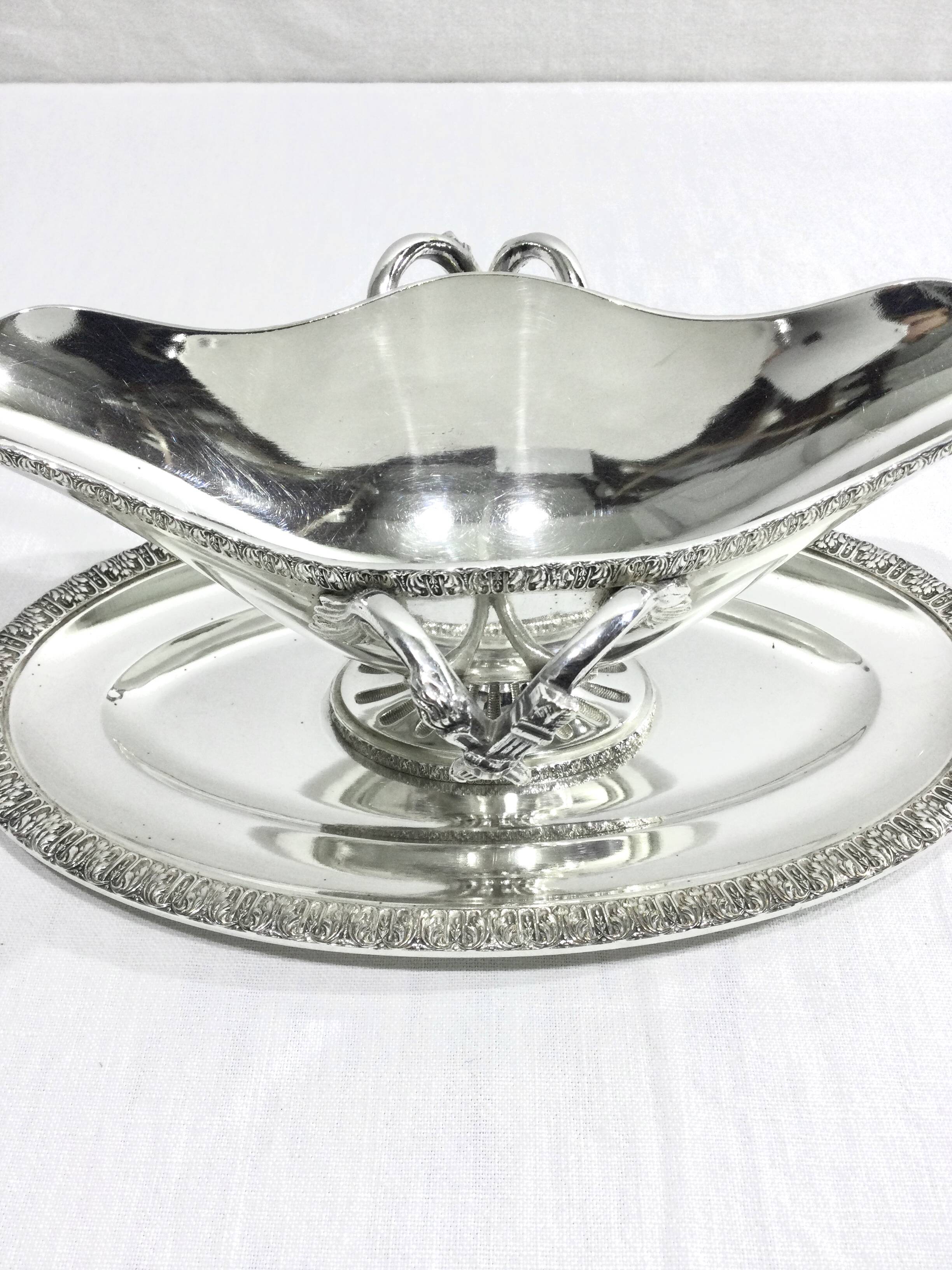 Nicolas Bourgeois – Silver Metal Gravy Boat