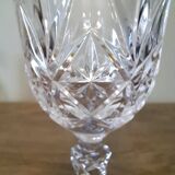 6 crystal wine glasses