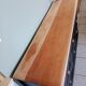 Buffet teck meuble 9 tiroirs en bois brut