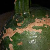 Old glazed pottery for walnut oil of Auvergne origin