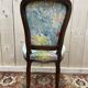 Suite de 6 chaises Louis Philippe à Rossi fleuri