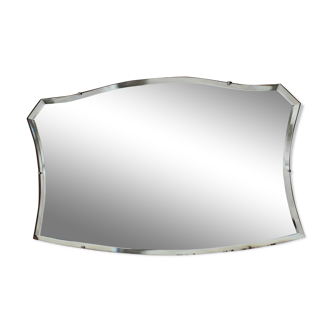 Miroir biseauté horizontal forme libre - art deco