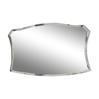 Freeform horizontal beveled mirror - deco art
