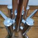 Portemanteau métal chromé design années 80