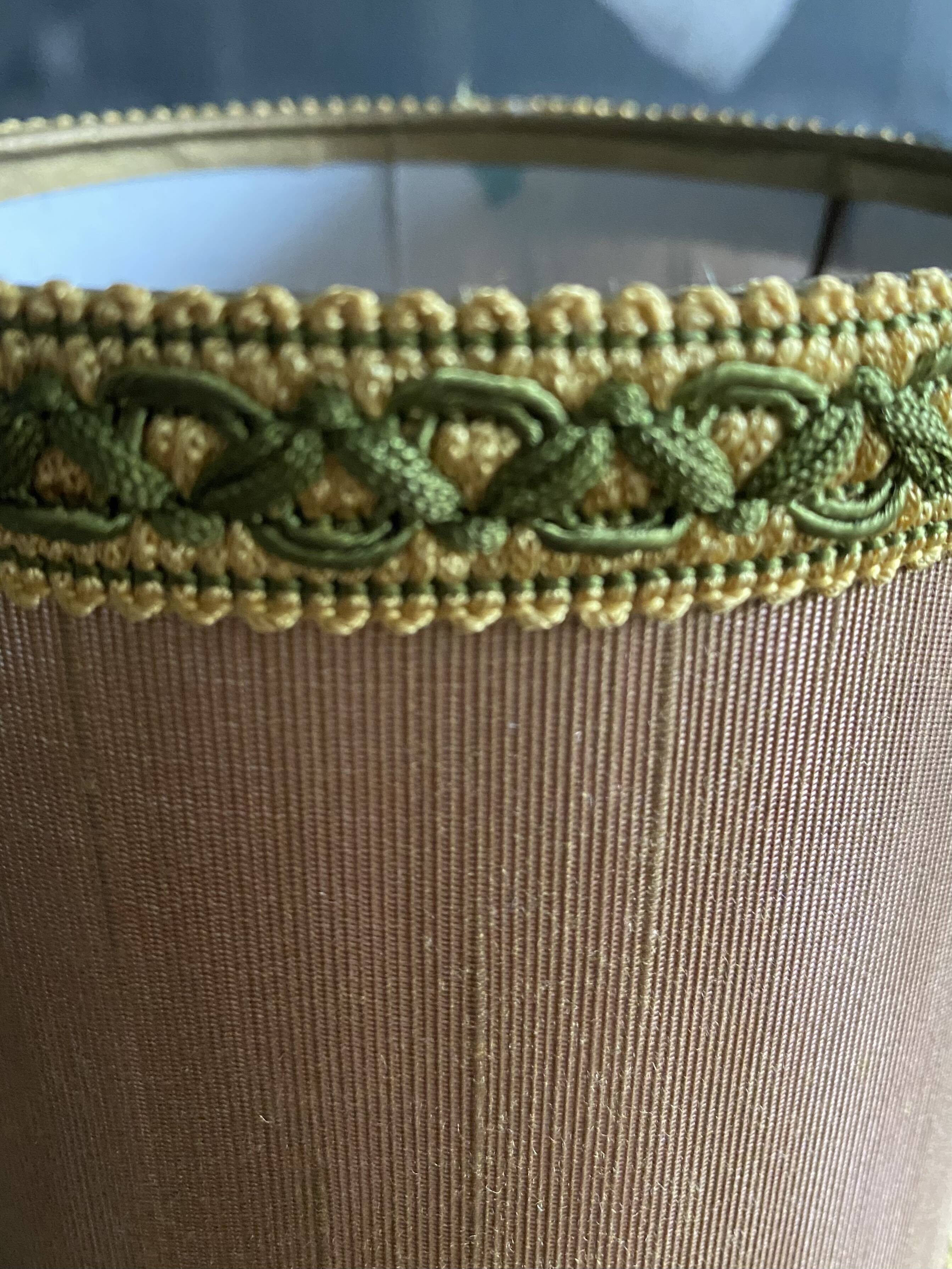 Lampe en cristal Vannes France -Pied sculpté avec étiquette d'origine