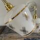 Pair of vintage white opaline sconces