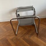 MG5 Grassi style chrome armchair