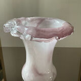 Vase champignon vintage en pâte de verre Murano