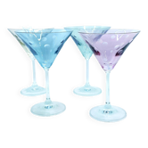 Verres à martini à pois