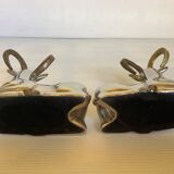 Paire de petits serre livres mouflons zoomorphe