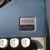 Typewriter Japy Script portable blue 50-60 years