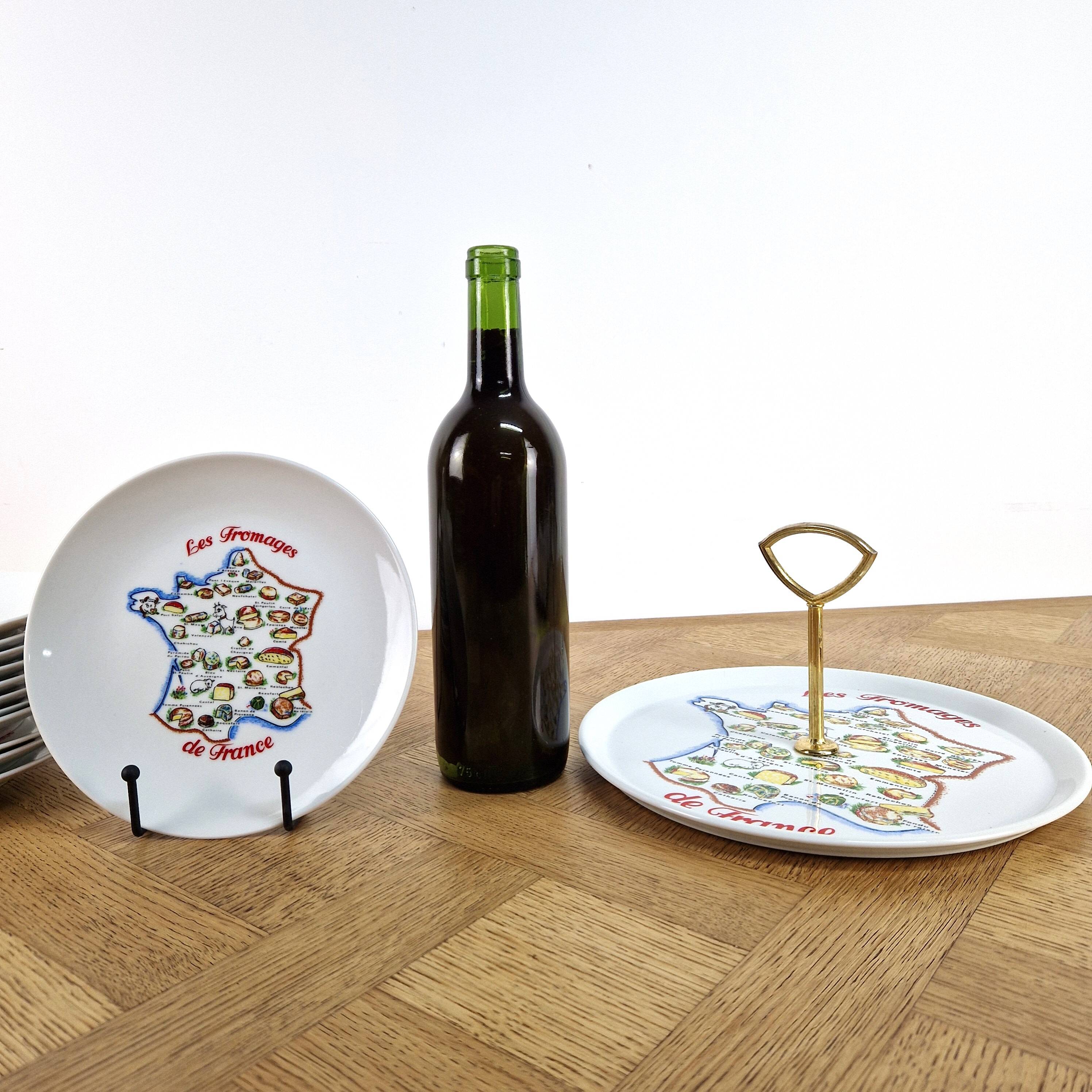 Cheese service Euro Porcelain - vintage plates and platter