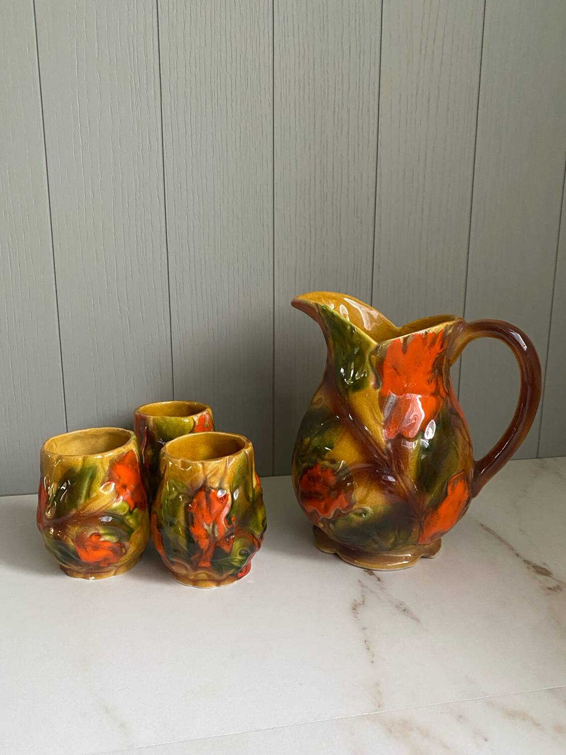 Vintage ceramic cider service