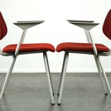 Set of 2 vintage design chairs by Friso Kramer for Ahrend de Cirkel late 1960s