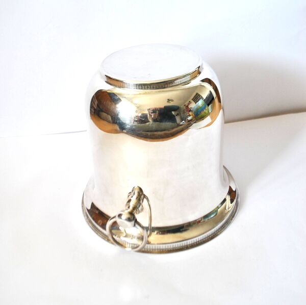 Seau à champagne vintage en métal argenté Rafraichissoir glaçon Bar