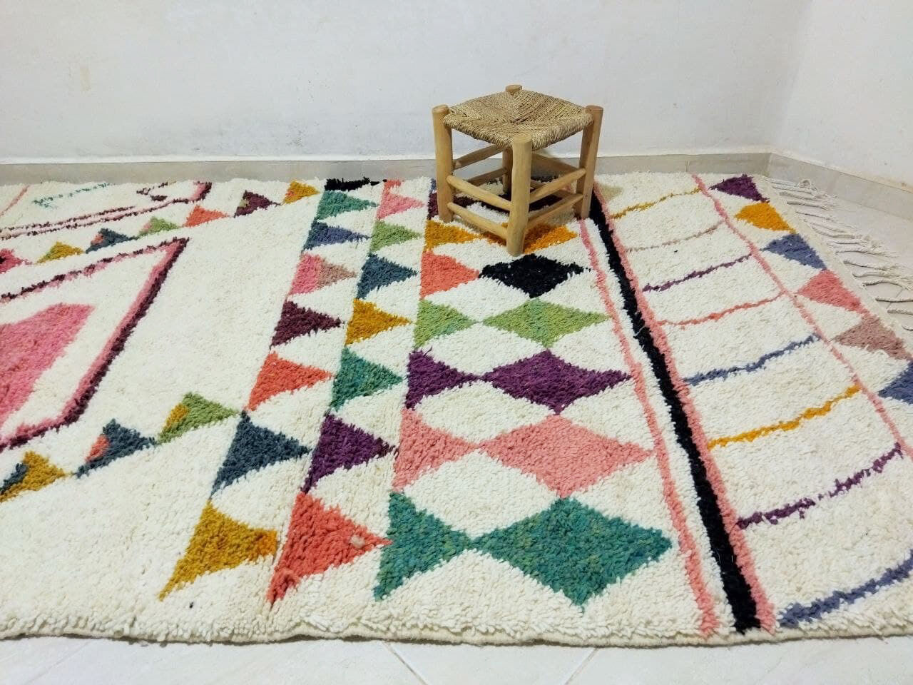 Tapis berbere coloré 250 x 150 cm
