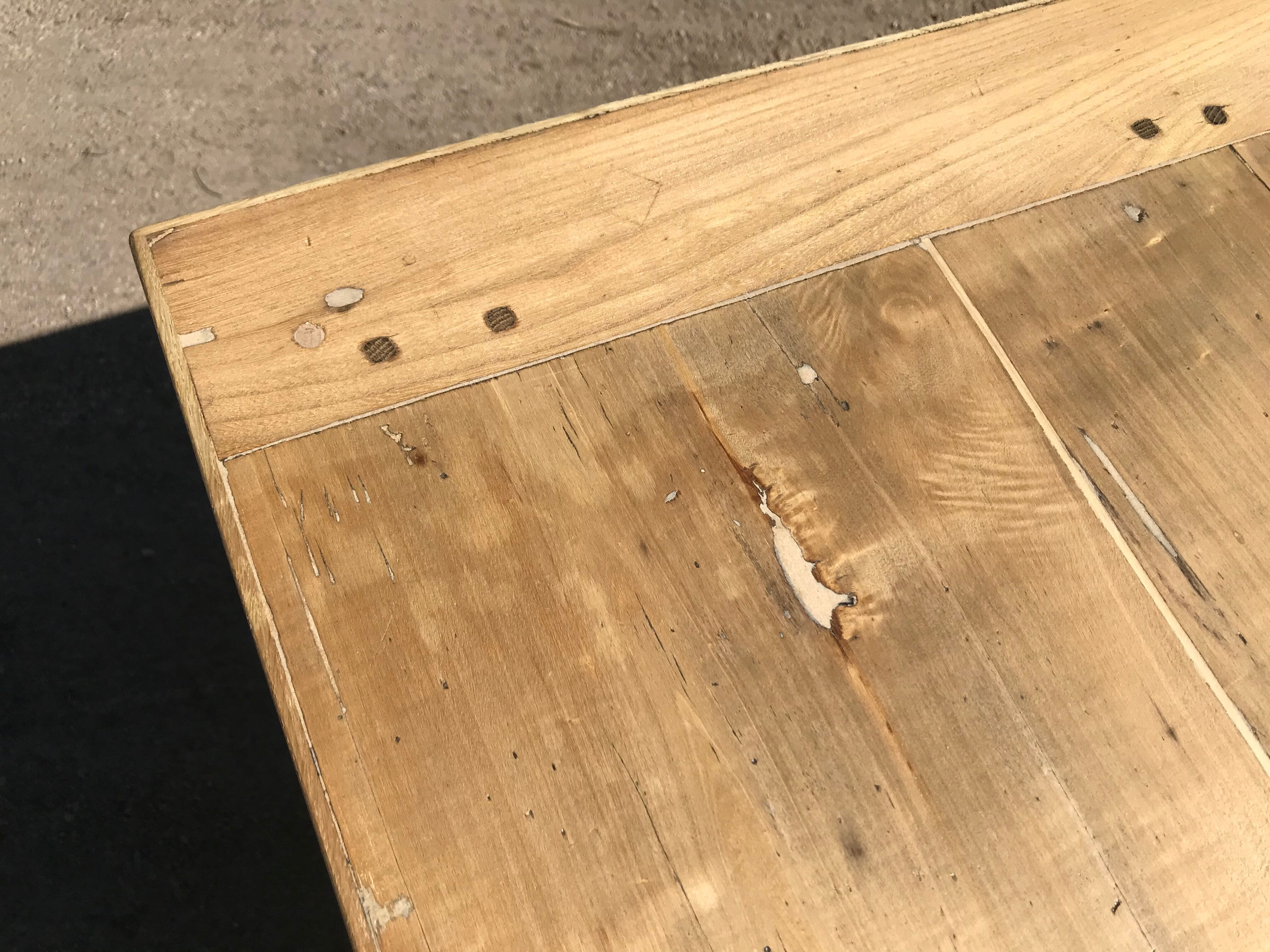 Renovated and enhanced old farm table 19th